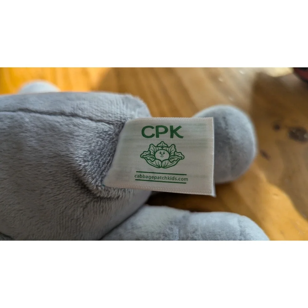 Cabbage Patch Kids Cuties Koala Plush Doll Grey Polka‎ Dot 9 Inch Green Eyes